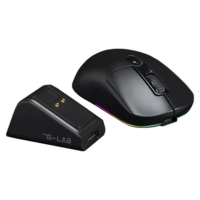 The G-Lab KULT-TITAN-PRO-B USB/2,4Ghz/Bluetooth RGB vezeték nélküli gamer egér