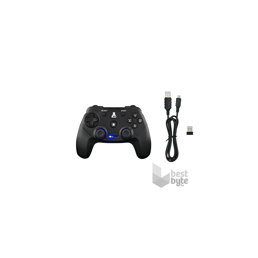 The G-Lab K-PAD-THORIUM-WL K PAD THORIUM WL USB PC/PS3/Android vezeték nélküli fekete kontroller