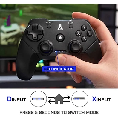 The G-Lab K-PAD-THORIUM-WL K PAD THORIUM WL USB PC/PS3/Android vezeték nélküli fekete kontroller
