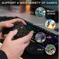 The G-Lab K-PAD-THORIUM-WL K PAD THORIUM WL USB PC/PS3/Android vezeték nélküli fekete kontroller