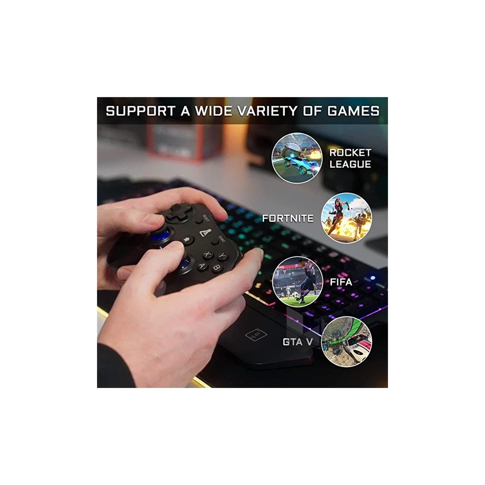 The G-Lab K-PAD-THORIUM-WL K PAD THORIUM WL USB PC/PS3/Android vezeték nélküli fekete kontroller