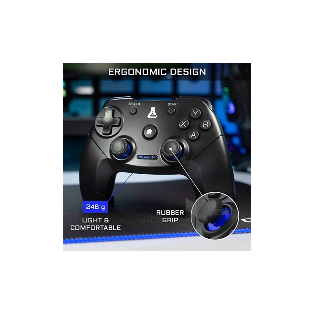 The G-Lab K-PAD-THORIUM-WL K PAD THORIUM WL USB PC/PS3/Android vezeték nélküli fekete kontroller