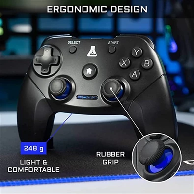 The G-Lab K-PAD-THORIUM-WL K PAD THORIUM WL USB PC/PS3/Android vezeték nélküli fekete kontroller