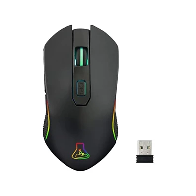 The G-Lab KULT-XENON Vezeték nélküli Gamer Egér - KULT XENON (5000 DPI, 6 gomb, makro, RGB LED, fekete)