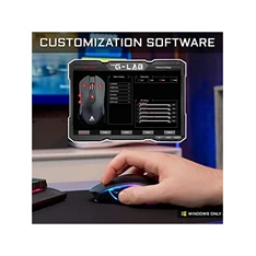 The G-Lab KULT-XENON Vezeték nélküli Gamer Egér - KULT XENON (5000 DPI, 6 gomb, makro, RGB LED, fekete)