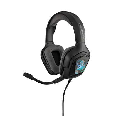 The G-Lab KORP COBALT 7.1 (mikrofon, USB, hangerőszabályzó, nagy-párnás, RGB) fekete headset