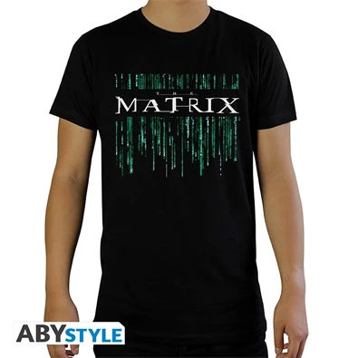 The Matrix "The Matrix" fekete féri póló, XL méret