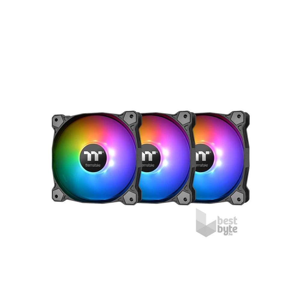 Thermaltake 120mm Pure Plus 12 RGB 3-pack ház hűtőventilátor