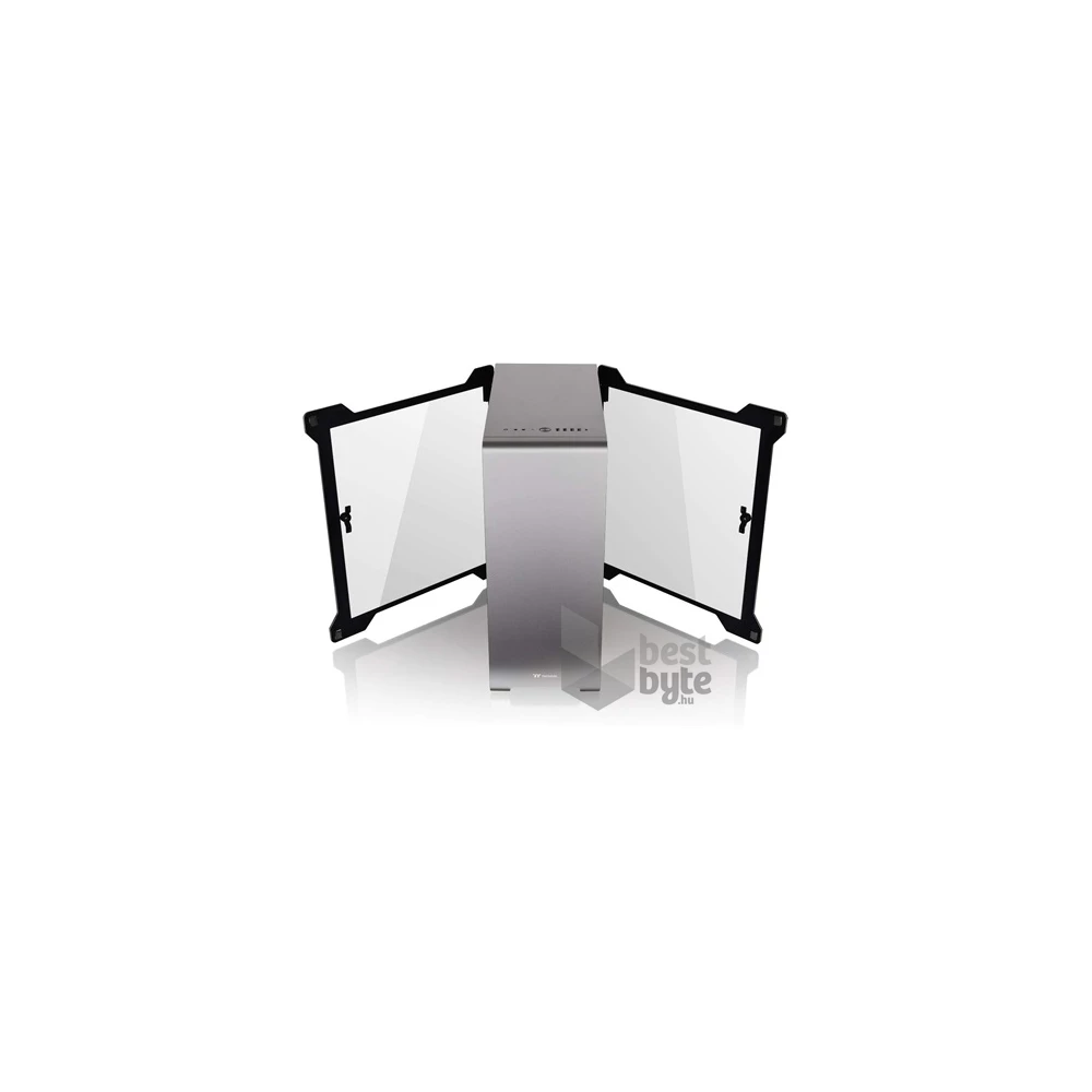 Thermaltake A500 Aluminum Tempered Glass Edition táp nélküli ablakos Mid Tower számítógépház szürke