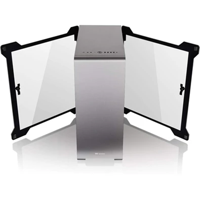 Thermaltake A500 Aluminum Tempered Glass Edition táp nélküli ablakos Mid Tower számítógépház szürke