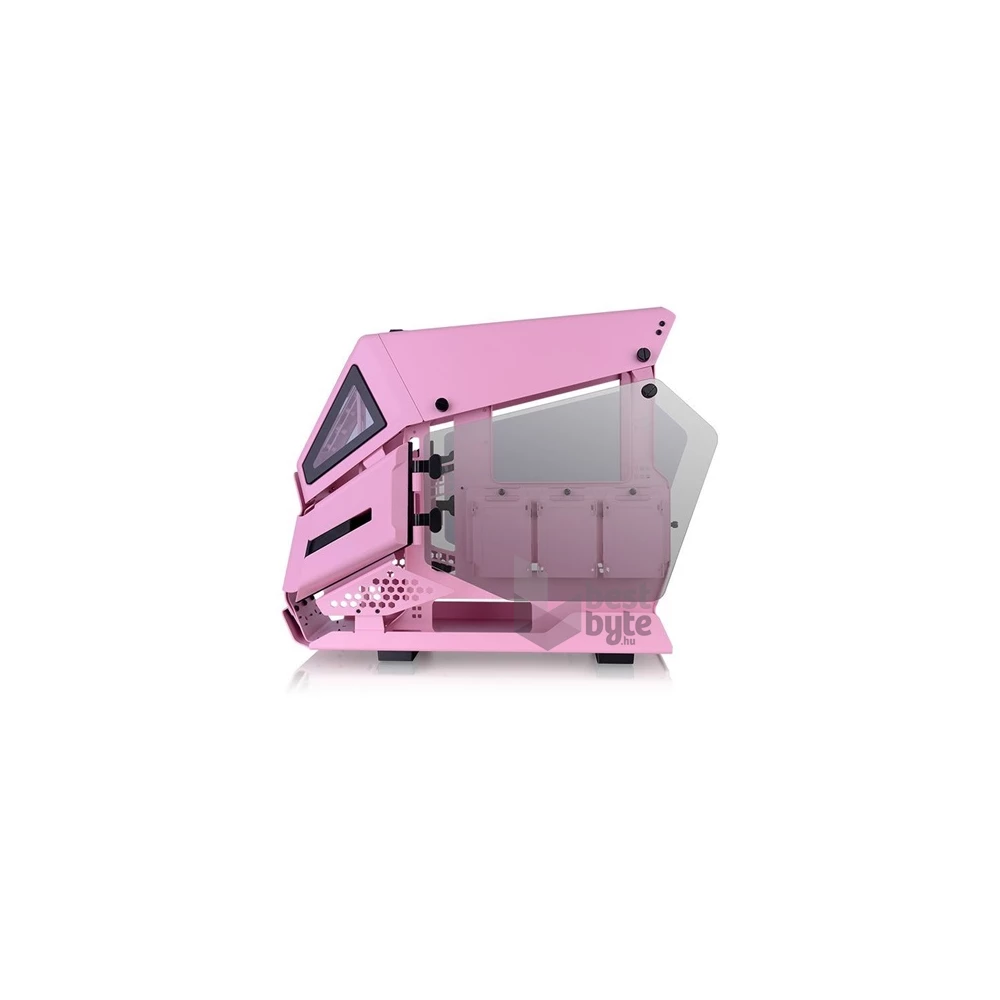 Thermaltake AH T200 Pink táp nélküli ablakos MT Mini Tower számítógépház rózsaszín