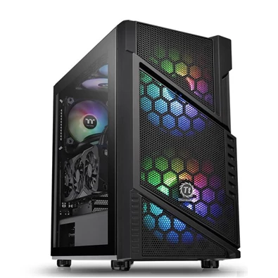 Thermaltake Commander C31 TG ARGB Fekete ablakos (Táp nélküli) ATX ház