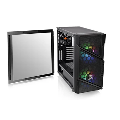 Thermaltake Commander C31 TG ARGB Fekete ablakos (Táp nélküli) ATX ház