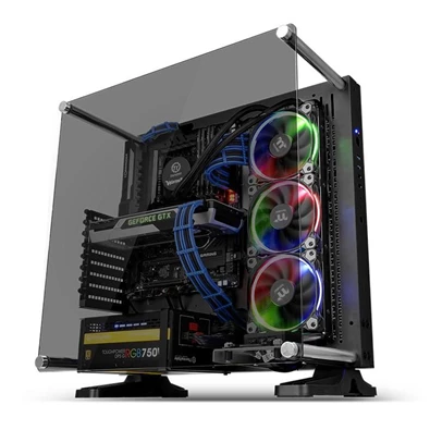 Thermaltake Core P3 TG Fekete nyitott (Táp nélküli) ATX ház