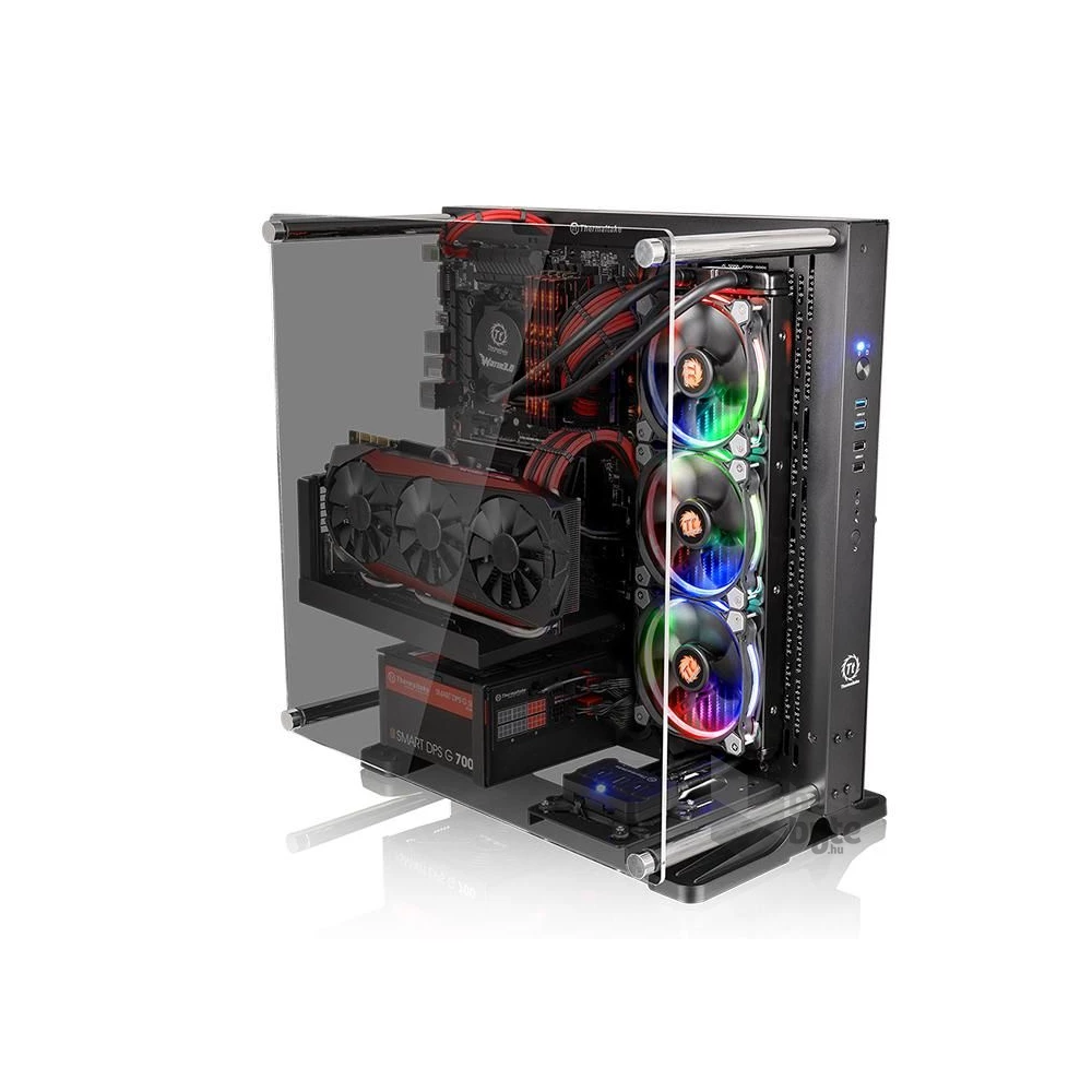 Thermaltake Core P3 TG Fekete nyitott (Táp nélküli) ATX ház