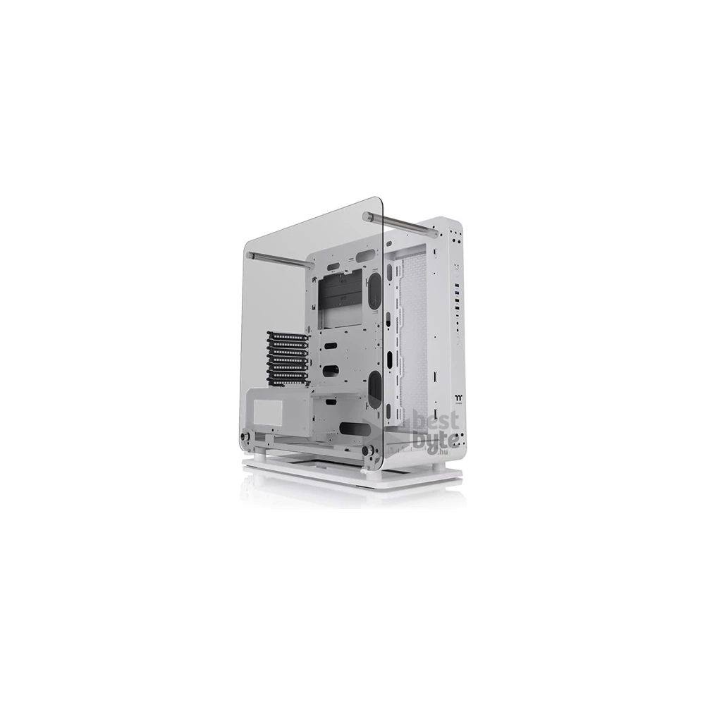 Thermaltake Core P6 TG Snow táp nélküli ablakos MT Mini Tower számítógépház fehér