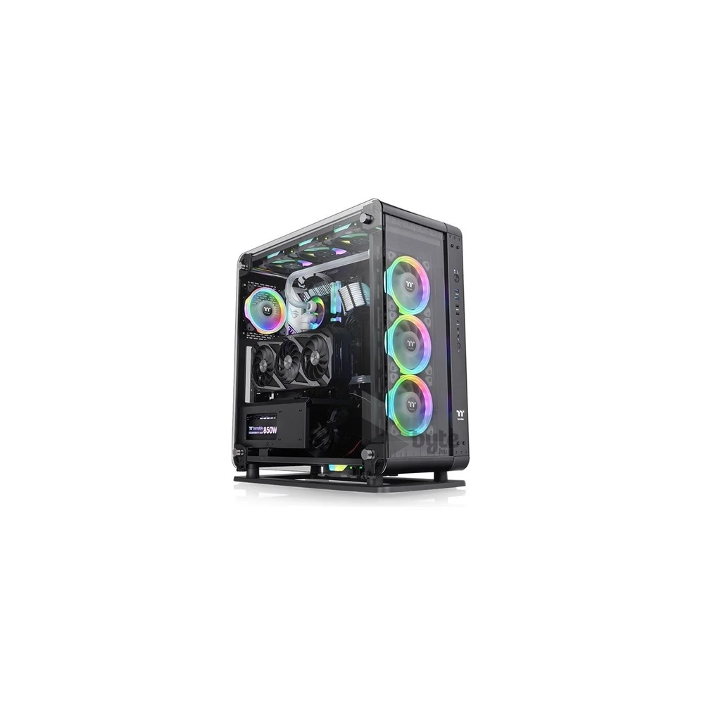 Thermaltake Core P6 TG táp nélküli ablakos MT Mini Tower számítógépház fekete