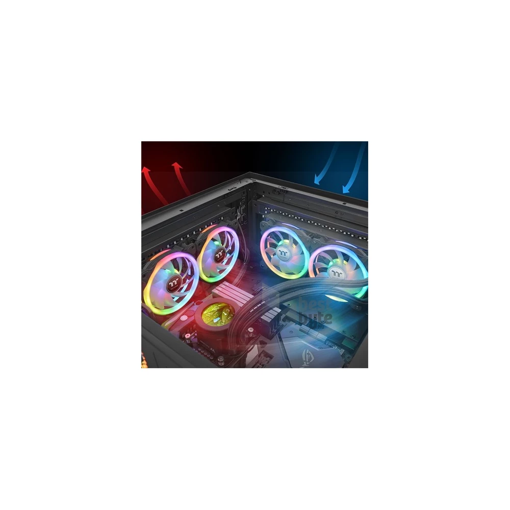 Thermaltake SWAFAN 12 (3-Fan Pack) rendszerhűtő ventilátor fehér