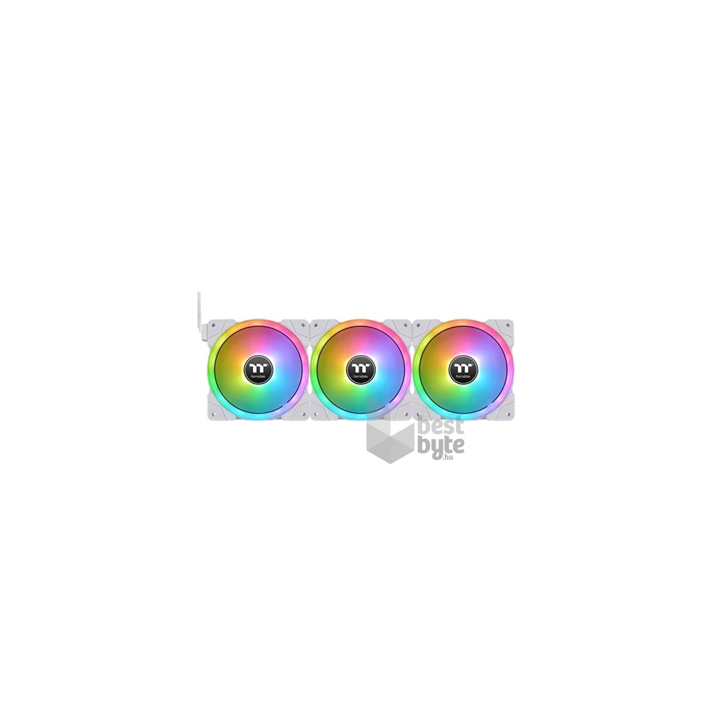 Thermaltake SWAFAN EX14 RGB TT Premium Edition (3-Fan Pack) rendszerhűtő ventilátor kit fehér