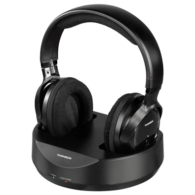 Thomson 131957 WHP3001B vezeték nélküli fekete fejhallgató