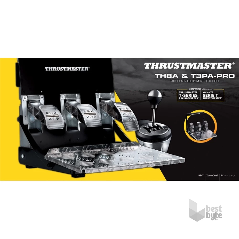 Thrustmaster TH8A/T3PA PRO Race Gear pedálsor és váltó