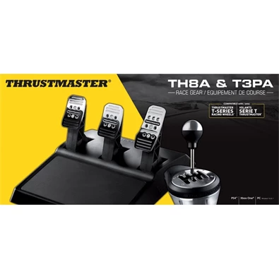 Thrustmaster TH8A/T3PA Race Gear pedálsor és váltó szett