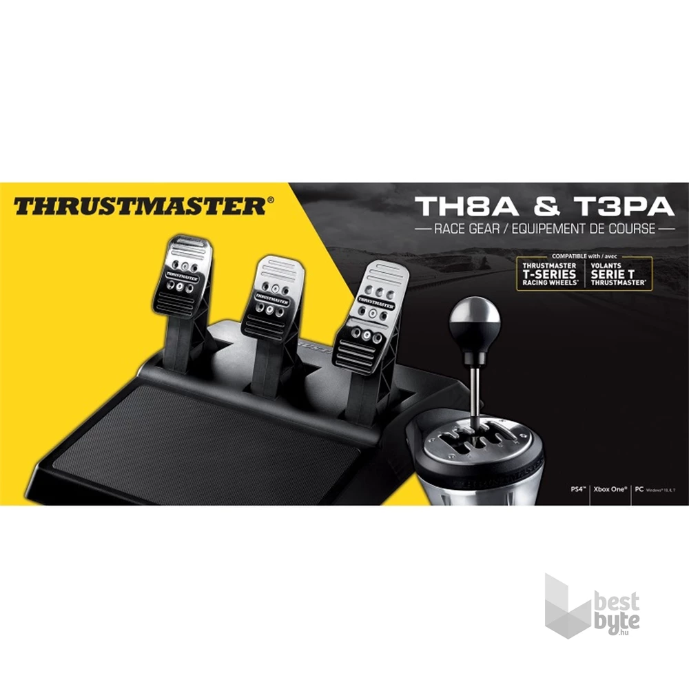 Thrustmaster TH8A/T3PA Race Gear pedálsor és váltó szett