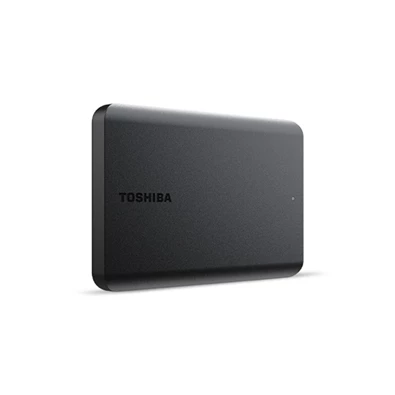 Toshiba 2.5" 1TB Canvio Basics (USB3.0; ~5Gbps; NTFS/HFS+; matt) fekete külső winchester