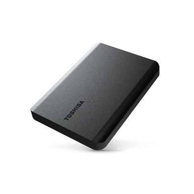 Toshiba 2.5" 1TB Canvio Basics (USB3.0; ~5Gbps; NTFS/HFS+; matt) fekete külső winchester