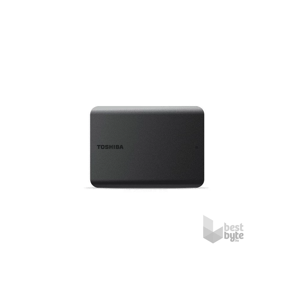 Toshiba 2.5" 1TB Canvio Basics (USB3.0; ~5Gbps; NTFS/HFS+; matt) fekete külső winchester