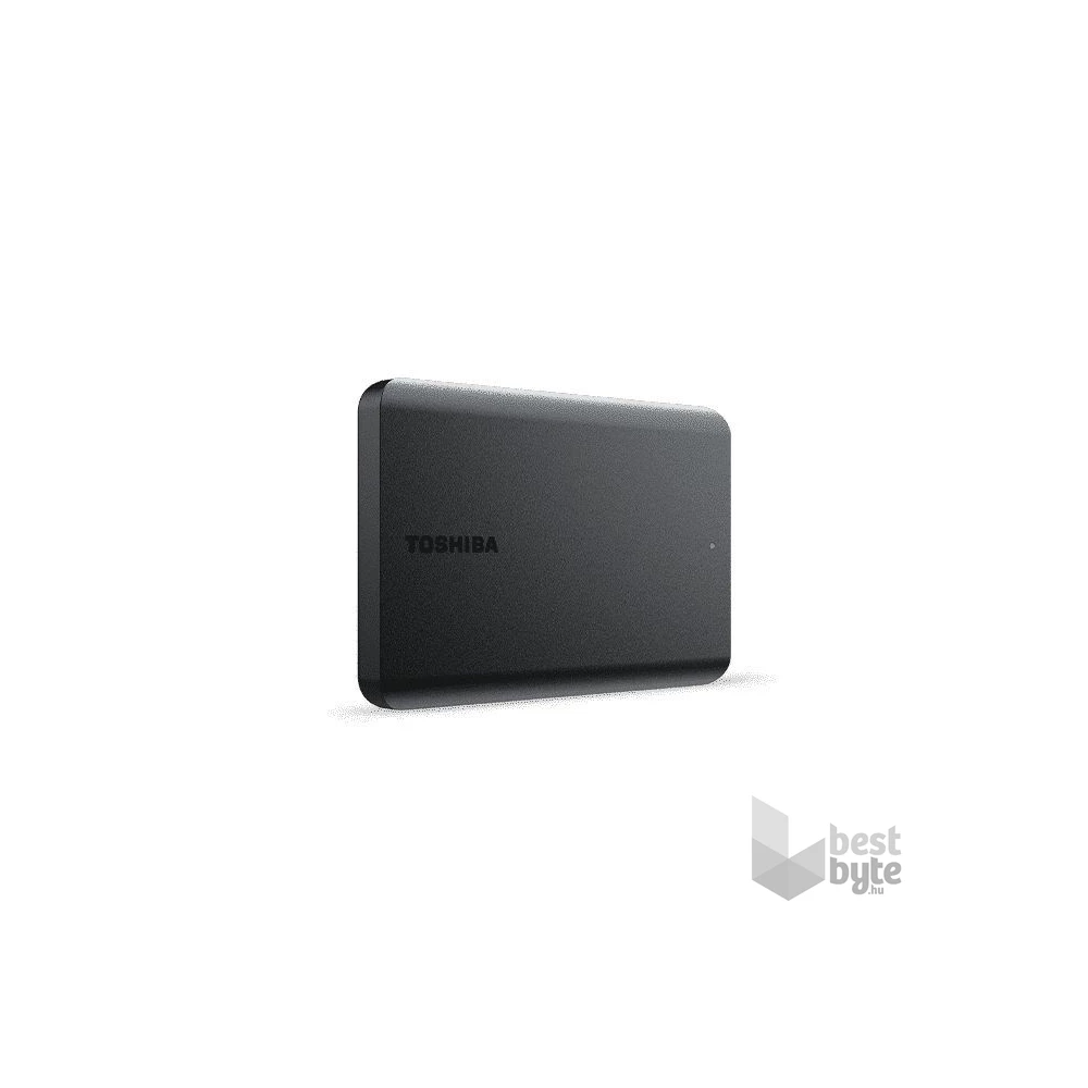 Toshiba 2.5" 1TB Canvio Basics (USB3.0; ~5Gbps; NTFS/HFS+; matt) fekete külső winchester