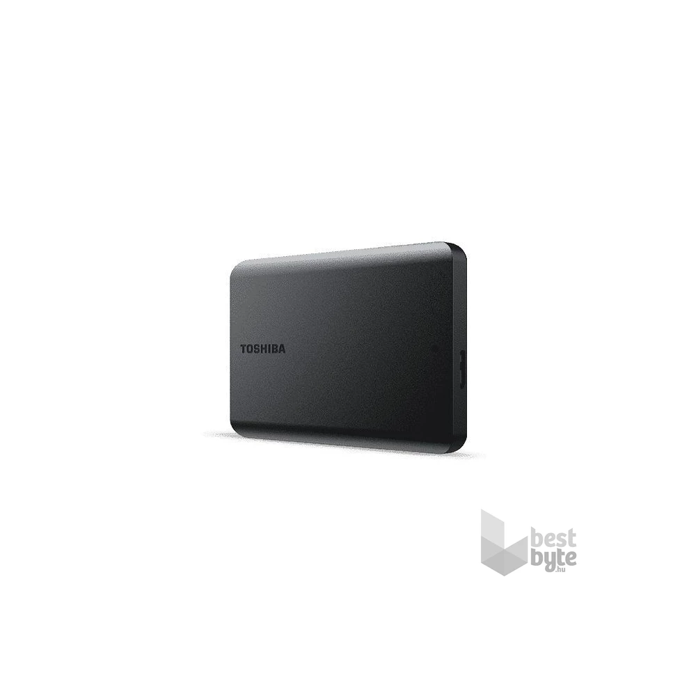 Toshiba 2.5" 1TB Canvio Basics (USB3.0; ~5Gbps; NTFS/HFS+; matt) fekete külső winchester