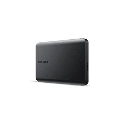 Toshiba 2.5" 1TB Canvio Basics (USB3.0; ~5Gbps; NTFS/HFS+; matt) fekete külső winchester