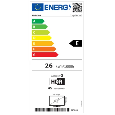 Toshiba 32" 32QV2F63DG Full HD Smart QLED TV