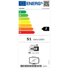 Toshiba 43" 43UV2463DG 4K UHD Smart TV (Újracsomagolt)