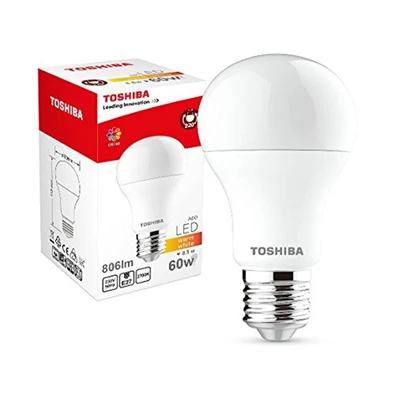 Toshiba E27 A60 8,5W 806lm LED meleg fehér izzó