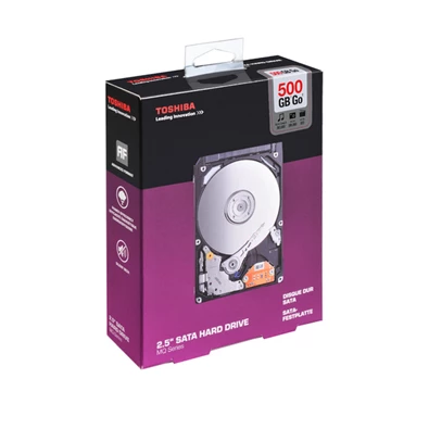 Toshiba 2,5" 500GB belső SATA II 5400rpm 8MB (PX1826E-1HE0) notebook winchester
