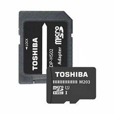 Toshiba M203 32GB SD micro (SDXC Class 10 UHS-I U1) (THN-M203K0320EA) memória kártya adapterrel