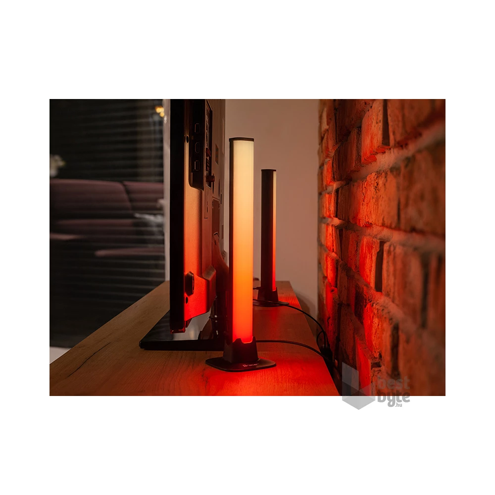 Tracer TRAOSW47008 Ambience Smart Desk 5 W/10 világítási mód/USB/Bluetooth 5.0/RGB világítás/fekete/gamer/asztali lámpa