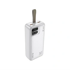 Tracer Blaze 30 000 mAh PD 65W Quick Charge 3.0 fehér hordozható power bank