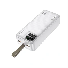 Tracer Blaze 30 000 mAh PD 65W Quick Charge 3.0 fehér hordozható power bank