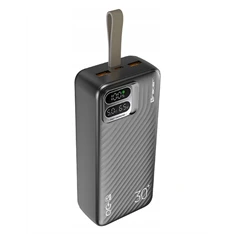 Tracer Blaze 30 000 mAh PD 65W Quick Charge 3.0 fekete hordozható power bank