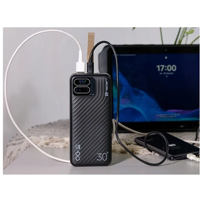 Tracer Blaze 30 000 mAh PD 65W Quick Charge 3.0 fekete hordozható power bank