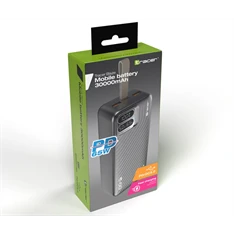Tracer Blaze 30 000 mAh PD 65W Quick Charge 3.0 fekete hordozható power bank