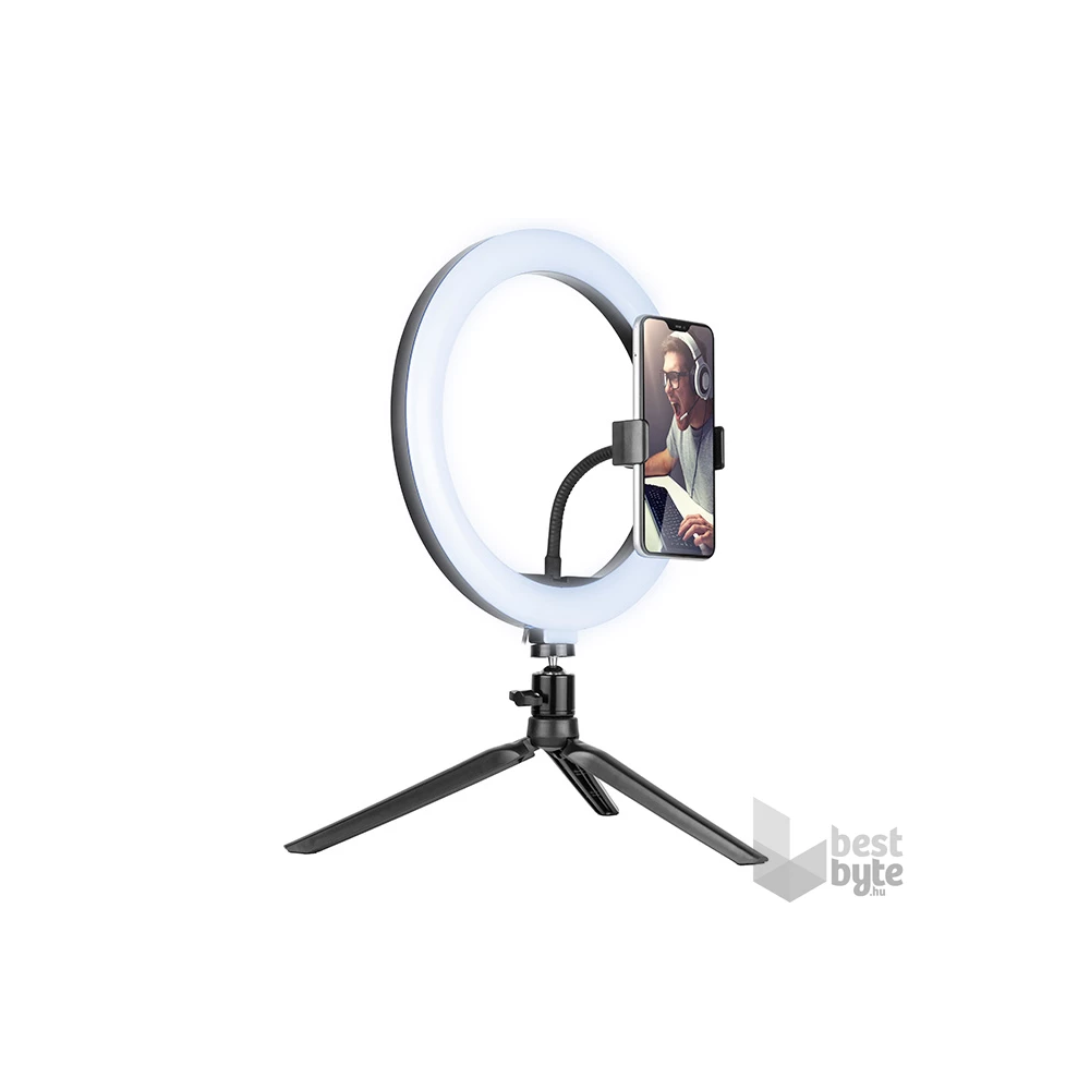 Tracer TRAOSW46747 Ring Light 10 W/26 cm/600-1300 lm/gyűrűs LED lámpa mini állvánnyal