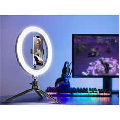Tracer TRAOSW46747 Ring Light 10 W/26 cm/600-1300 lm/gyűrűs LED lámpa mini állvánnyal