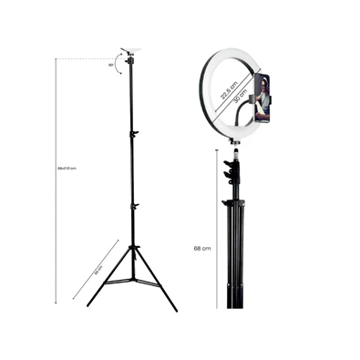 Tracer TRAOSW46745 Ring Light 15 W/30 cm/900-1700 lm/gyűrűs LED lámpa normál állvánnyal