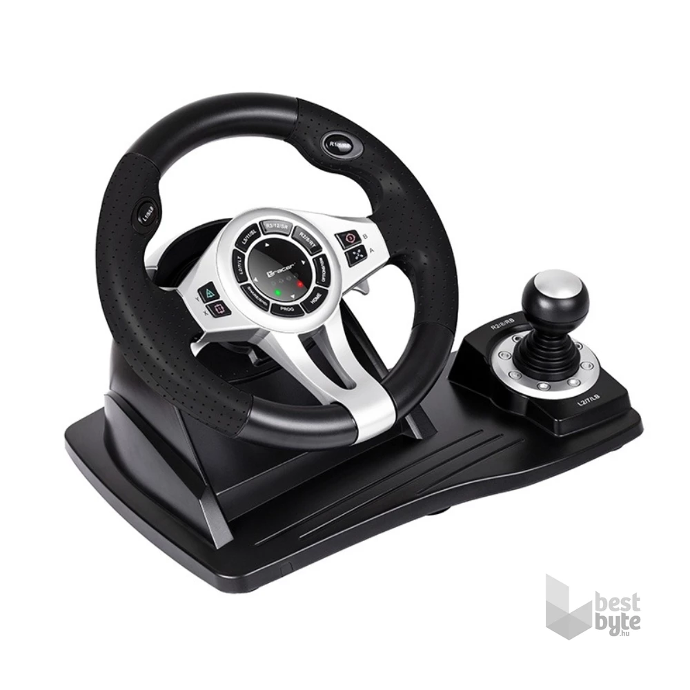Tracer TRAJOY46524 Roadster 4in1 PC/PS3/PS4/Xbox/One/Nintendo Switch fekete-ezüst gamer kormány