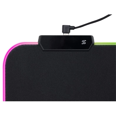 Tracer TRAPAD47549 Maxi RGB GameZone 800x300 mm RGB világítás szövet fekete billentyűzet és egérpad