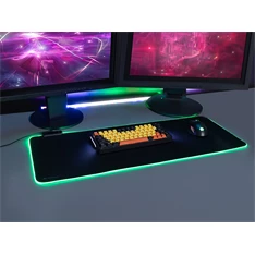 Tracer TRAPAD47549 Maxi RGB GameZone 800x300 mm RGB világítás szövet fekete billentyűzet és egérpad